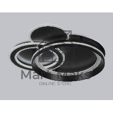 Светильник Ambrella light FA8515/3 BK черный 143W 3000K-6400K 500*500*80 (ПДУ РАДИО 2.4G)