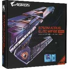 Материнская плата Gigabyte B760M AORUS ELITE WIFI6E GEN5, LGA1700, Intel B760, 4xDDR5, 4xSATA, 2xM.2 PCIe 4.0, 1xPCIe 5.0 x16, 1xPCIe 4.0 x4, 1xHDMI, 1xDisplayPort, 1x 2.5Gb LAN, 1xUSB 3.2 Gen2x2 Type-C, 1xUSB 3.2 Gen2 Type-A, 3xUSB 3.2 Gen1, 4xUSB 2.0, 2x3.5 мм, 7.1, microATX