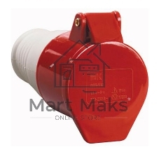 Розетка кабельная Magnum 32А 200/346-240/415В 3Р+РЕ+N 6ч ССИ-225 IP44 IEK PSN22-032-5