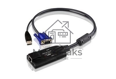 Модуль удлинителя VGA+K/M USB ATEN (KA7570-AX) 40 метр., 1xUTP Cat5e, для подкл. комп. к перекл. KH15xxA/KH15xxAi/KL15xxA/KL15xxAi/KH25xxA, макс.разр