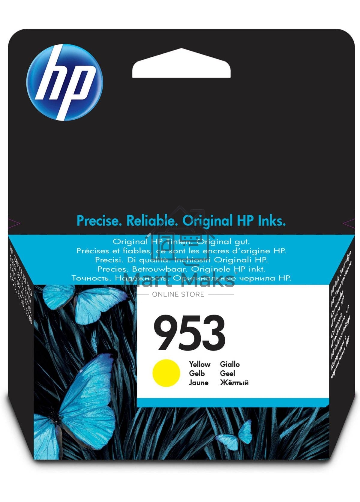 Картридж струйный HP 953 F6U14AE желтый для HP OJP 8710/8715/8720/8730/8210/8725 (700стр.)
