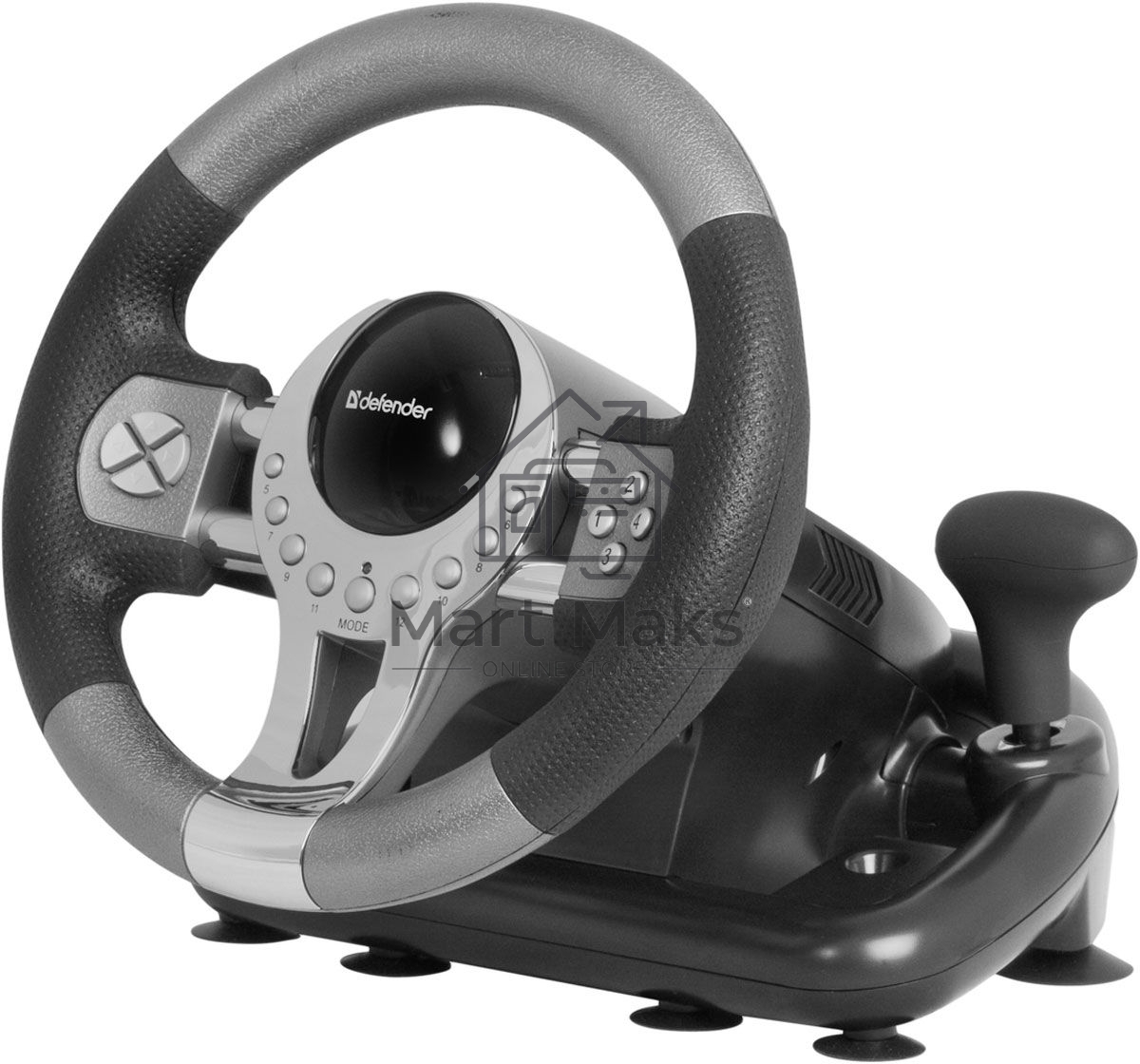 Игровой руль Defender FORSAGE 12 кн+2перекл.+1перекл. 8-ми позиц., USB