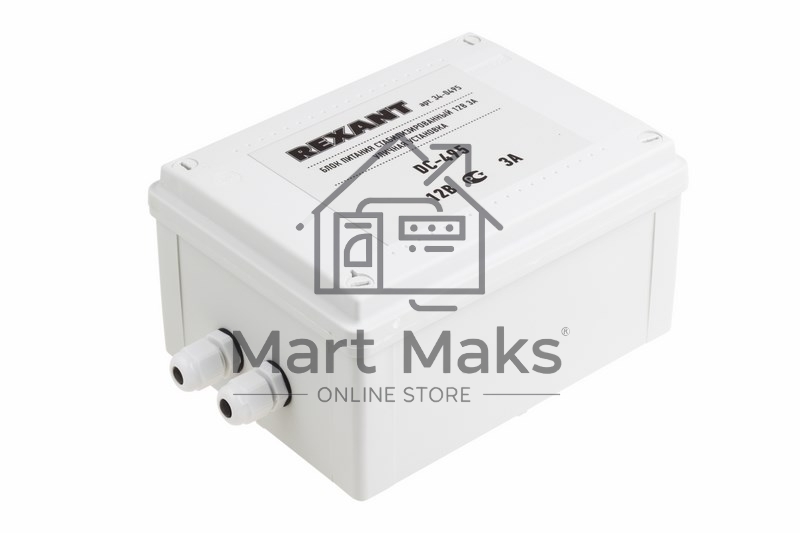 Блок питания стабилизированный Rexant 12В, 3А, уличная установка DC-495