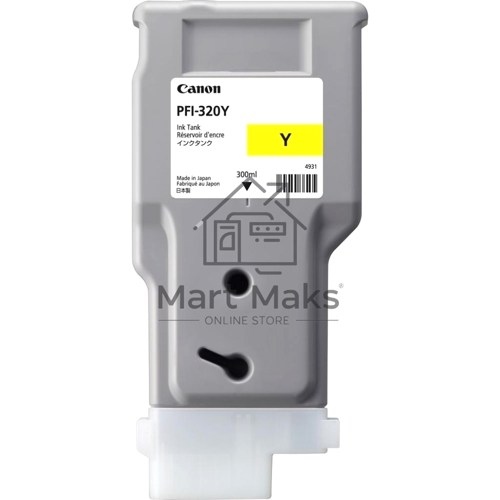 Картридж струйный Canon PFI-320 Y 2893C001 желтый (300мл) для Canon Canon imagePROGRAF TM-200/205