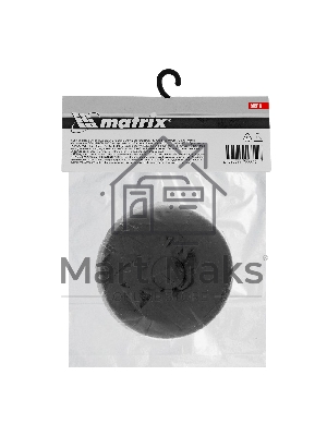Опора резиновая Matrix для подкатного домкрата универсальная d=89 мм d=60 мм h=35 мм