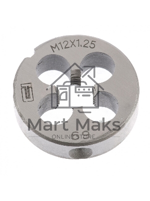 Плашка СИБРТЕХ М12x1,25 мм77030