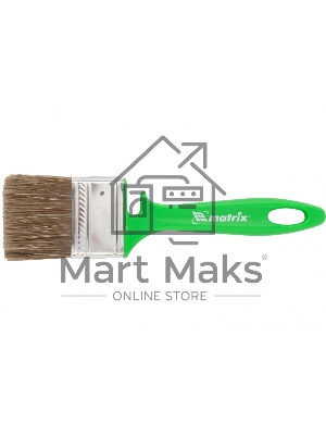 Кисть флейцевая для работ по дереву, 50х12 мм, смешанная щетина, пластиковая рукоятка Matrix
