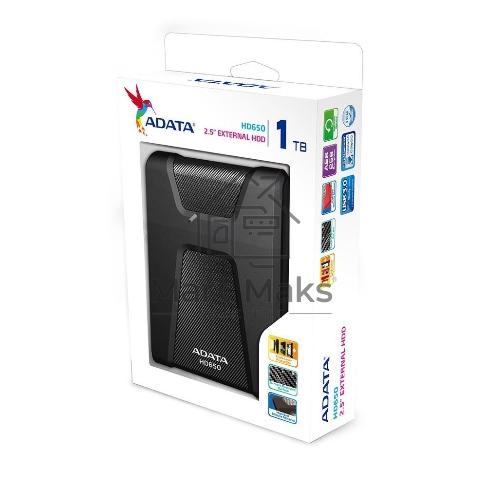 Внешний жесткий диск ADATA 1TB ADATA HD650, 2,5