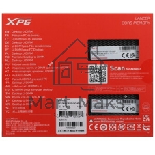 Оперативная память XPG Lancer, DDR5, 64GB (2x32GB), 6400MHz, CL32, DIMM, с радиаторами, белый