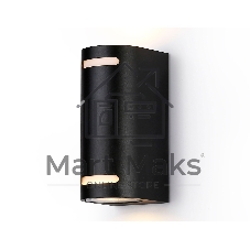 Светильник Ambrella light ST3744/2 BK черный IP54 GU10/2 max 35W 150*68*92