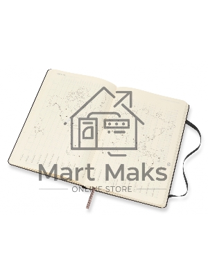 Еженедельник Moleskine CLASSIC WKLY LARGE 130х210мм 144стр. фиксирующая резинка черный