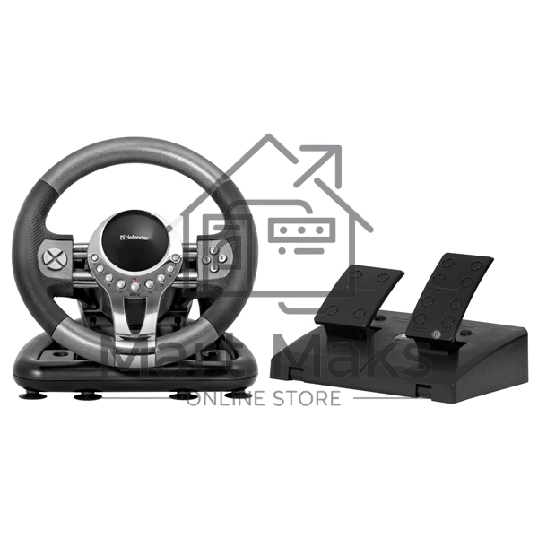 Игровой руль Defender FORSAGE 12 кн+2перекл.+1перекл. 8-ми позиц., USB