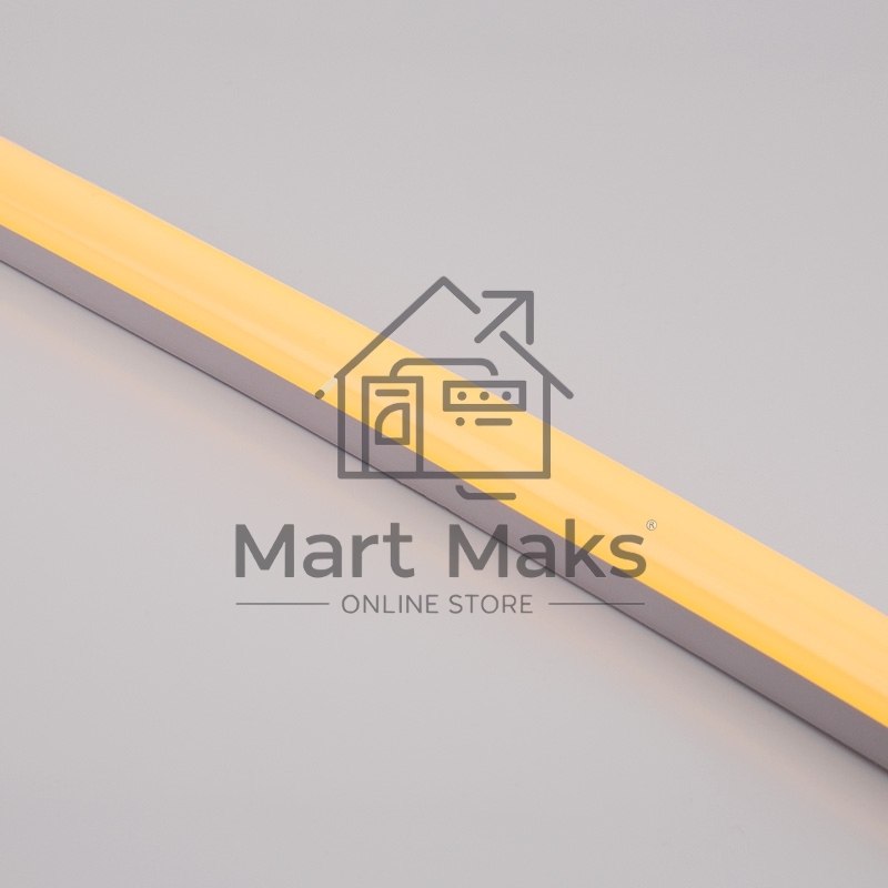 Гибкий неон LED SMD, форма – D, 16х16 мм, желтый, 120 LED/м, бухта 50 м
