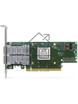 Адаптер Infiniband ConnectX®-6 VPI adapter card, HDR IB (200Gb/s) and 200GbE, dual-port QSFP56, PCIe4.0 x16, tall bracket