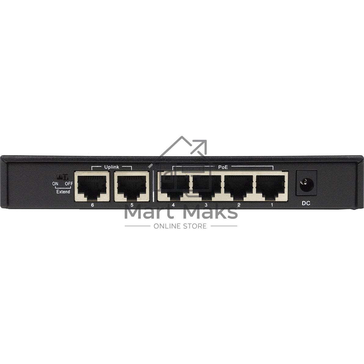 Неуправляемый PoE-коммутатор ORIGO OS1206P/60W/A1A 4x100Base-TX PoE+, 2x100Base-TX, PoE-бюджет 60 Вт, корпус металл