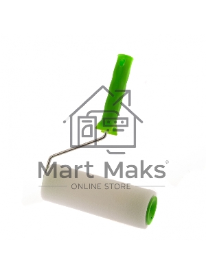 Валик Сибртех Поролон с ручкой, 200 мм, D - 48 мм, D ручки - 6 мм