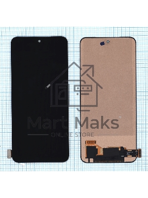 Дисплей для Xiaomi Redmi Note 10, Redmi Note 10S, Poco M5s (TFT) черный