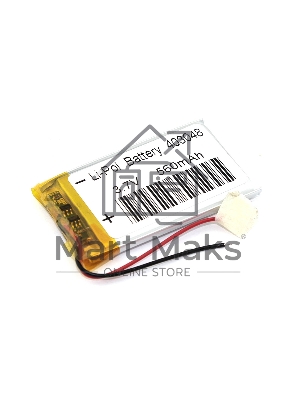 Аккумулятор Li-Pol (батарея) 4x30x48мм 2pin 3.7V/560mAh