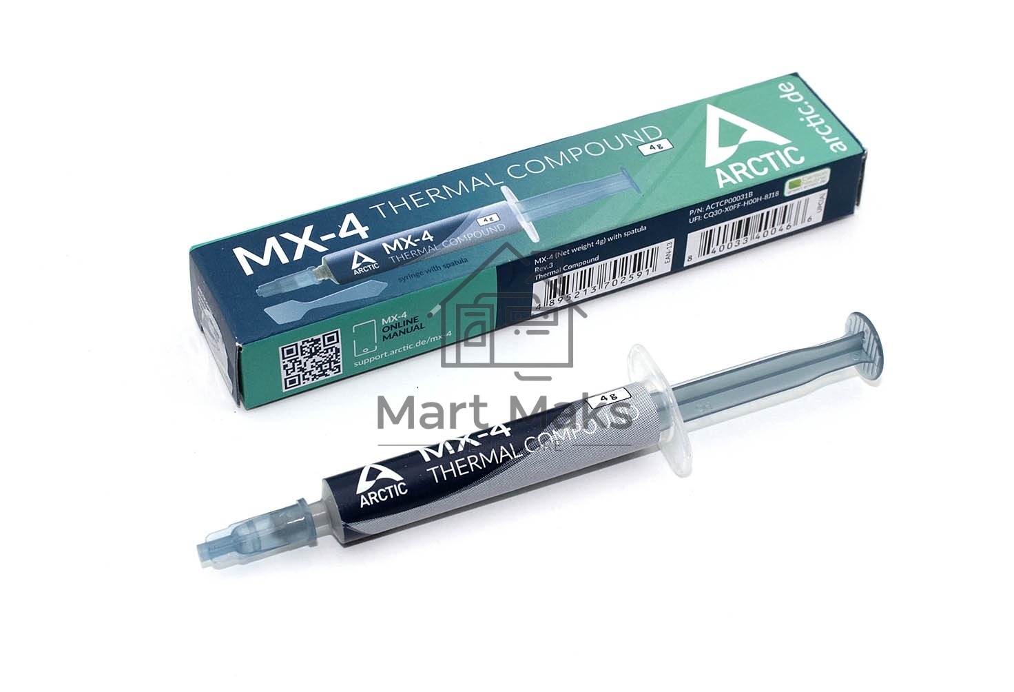 Термопаста Arctic Cooling, 4 гр шпатель в комплекте