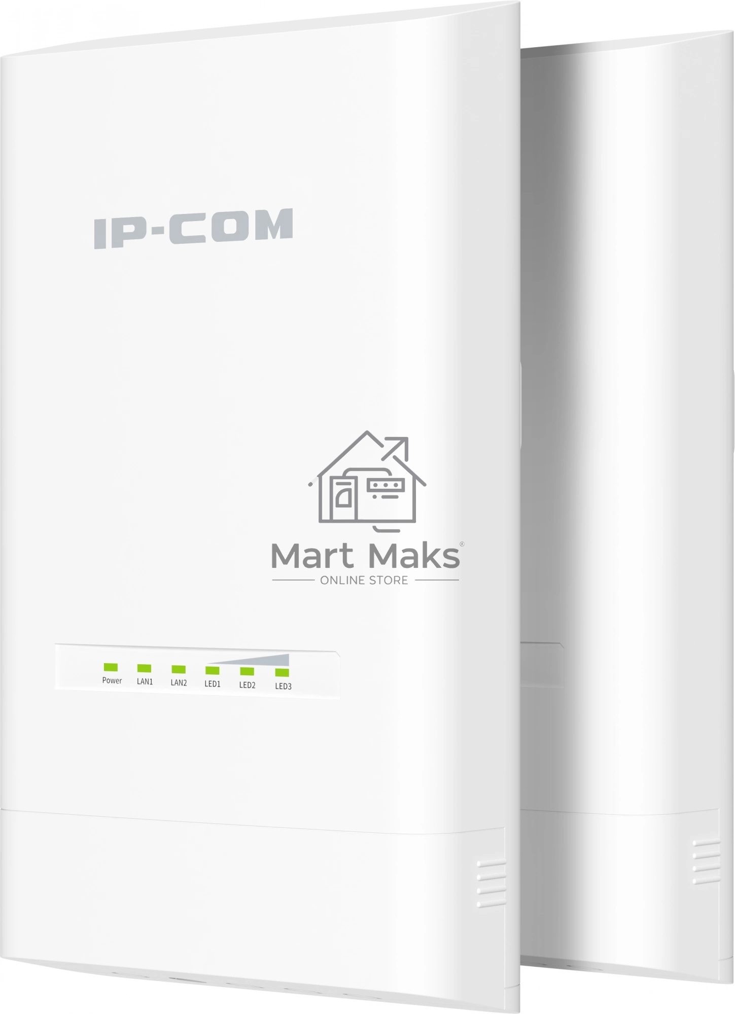 Наружная точка доступа IP-COM CPE12, 5 ГГц, до 867 Мбит/с, IP65, 1х12dbi, PoE, 2х1 Гбит/с, молниезащита 6000В