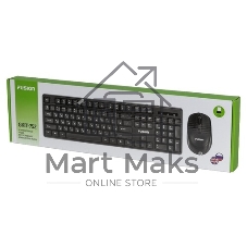Комплект клавиатура+мышь Fusion GKIT-752 беспроводной, USB, 1000 DPI, чёрный