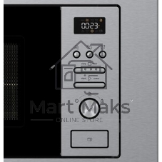 Встраиваемая микроволновая печь Gorenje BM201AG1X нержавеющая сталь, 20 л, 800 Вт, переключатели - поворотный механизм/кнопки