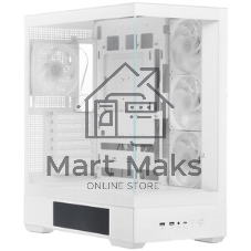 Компьютерный корпус ZALMAN P40 DS, ATX, белый, WINDOW, 9.1-inch LCD screen, 2xCombo(2.5” or 3.5”), 1x2.5”, 1xUSB TYPE-C, 2xUSB 3.0, SIDE 3x120мм ARGb, REAR 1x120мм ARGb