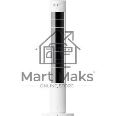 Вентилятор Xiaomi Smart Tower Fan 2 белый, напольный, 24 Вт, 4 скорости, 29 см