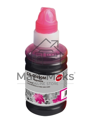 Чернила Cactus CS-GI490M пурпурный 100мл для Canon PIXMA G1400, G2400, G3400