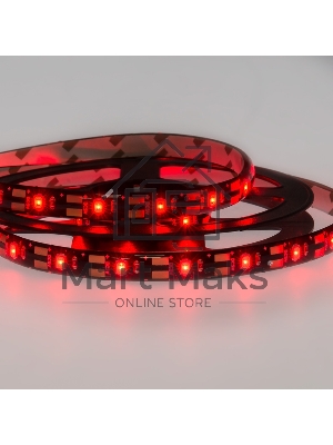 Лента светодиодная с USB коннектором 5 В, 8 мм, IP65, SMD 2835, 60 LED/m, цвет свечения красный