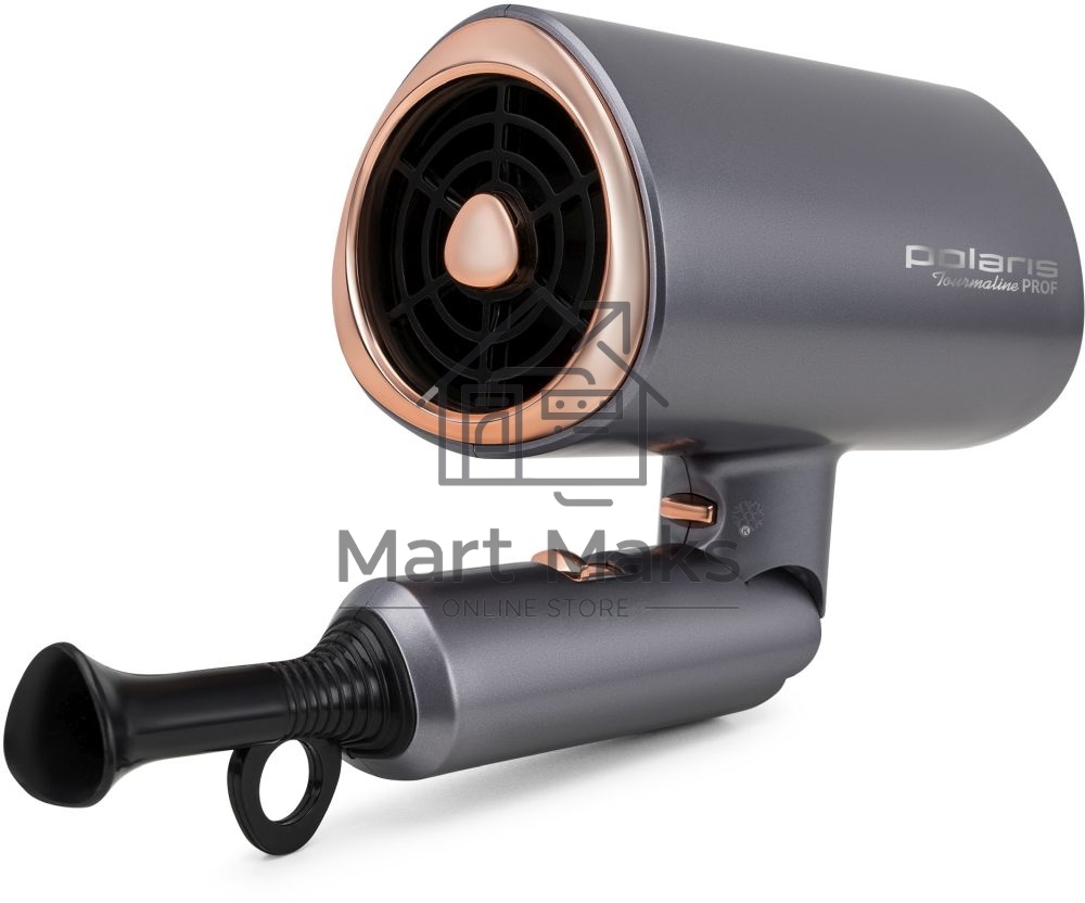 Фен Polaris PHD2090ACi Tourmaline PROF графит/розовое золото Фен 2000Вт
