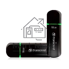 Флешка USB Transcend Jetflash 600 (TS16GJF600), 16Gb, USB 2.0, R/W 30/15, черный/зеленый