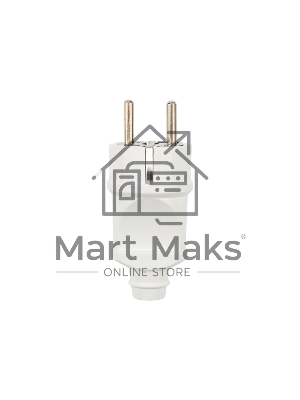 Вилка Евро Rexant прямая с з/к 16А усиленная белая