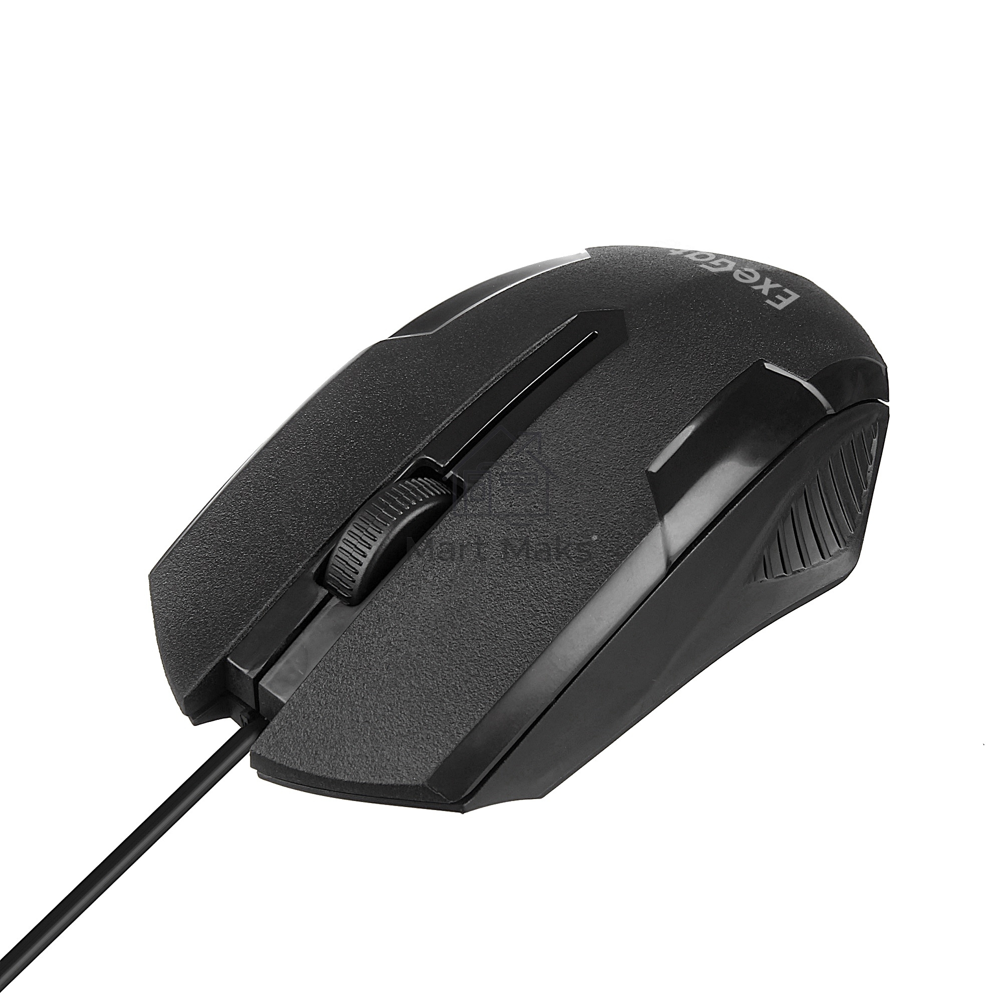 Мышь проводная ExeGate SH-9025 OEM черный, 1000 dpi, USB, кнопки - 3