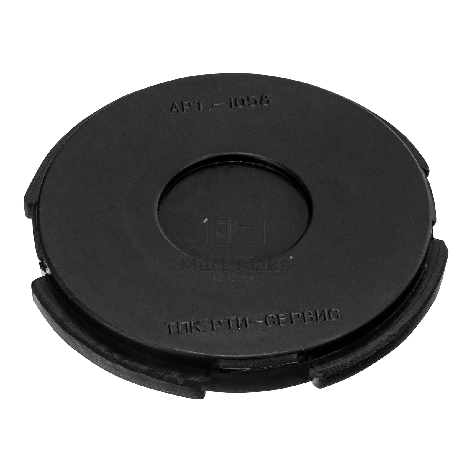 Резиновая опора для подкатного домкрата универсальная, D=100 mm, d=90, H=12 mmMatrix