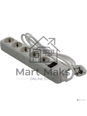 Сетевой фильтр Exegate EX221174RUS Сетевой фильтр Exegate SP-5-1.8W (5 розеток, 1.8м, евровилка, белый)