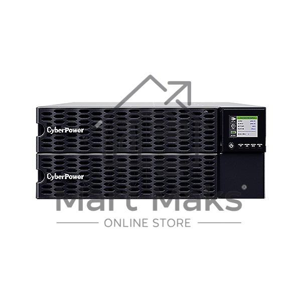 Источник бесперебойного питания CyberPower OL10KERTHD Online 10000VA/10000W USB/RS-232/Dry/EPO/SNMPslot/BM/ENV/RJ11/45/ВБМ (6 IEC С13, 1 IEC C19, terminal)