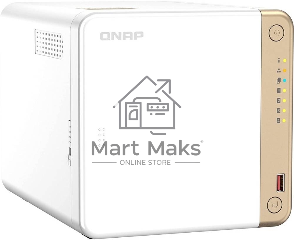 Сетевое хранилище NAS Qnap Original TS-462-4G 4-bay настольный Celeron N4505