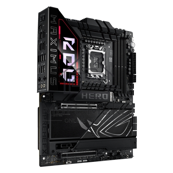 Материнская плата ASUS ROG MAXIMUS Z890 HERO, LGA 1851, Intel Z890, 4xDDR5, 4xSATA, 6xM.2, 1xPCIe 5.0 x16, 1xPCIe 4.0 x4, 1xPCIe x1, 1xHDMI, 2xUSB-C (видеовыход), 4xUSB-A 3.2 Gen 1, 4xUSB-A 3.2 Gen 2, 1xUSB-C 3.2 Gen 2, 2xUSB-C Thunderbolt 4, 2x 5Gb LAN, 