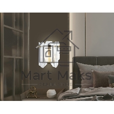 Настенный светильник Ambrella light LH31257/2 BS/CL латунь/прозрачный E14*2 max 40W 220*150*270