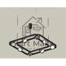 Светильник Ambrella light XB9182153/8 SBK/FR черный песок/белый матовый GX53 (C9182, N8478)