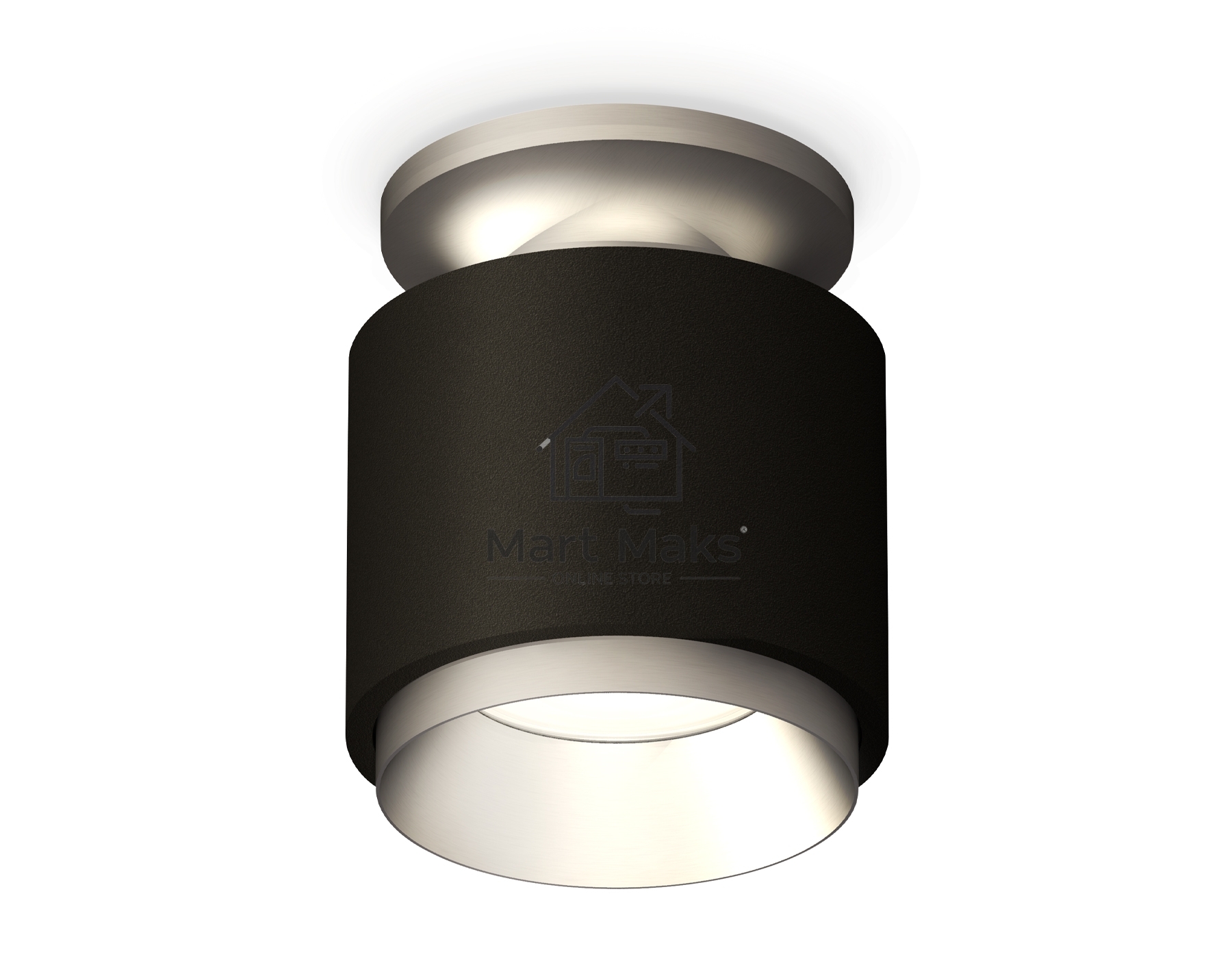 Светильник Ambrella Light XS7511100 SBK/MCH черный песок/хром матовый MR16 GU5.3 (N7928, C7511, N7033)