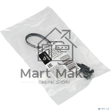 Кабель интерфейсный SATA Cablexpert CC-SATAM-DATA90-BL-30CM, Sata3 7pin/7pin, мет.защелка, угловой разъем, 30 см, черный, пакет