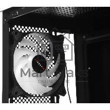 Компьютерный корпус Accord ACC-350-02B черный без БП mATX 1x120мм 1xUSB 2.0 1xUSB 3.0 1xUSB3.1 audio