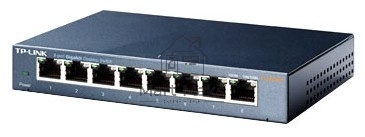 Коммутатор TP-Link SMB TL-SG108 8-port Desktop Gigabit Switch, 8 10/100/1000M RJ45 ports,metal case