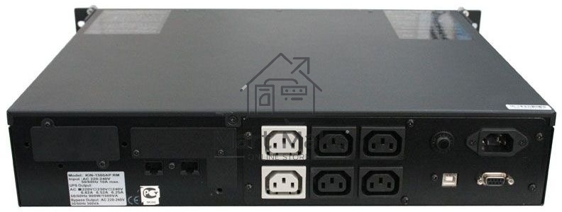 Источник бесперебойного питания Powercom King Pro RM KIN-1200AP LCD 720Вт 1200ВА черный