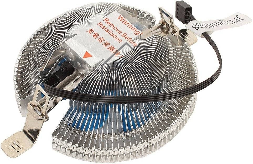 Кулер для процессора AeroCool / Formula Verkho I серебристый, 80 мм, алюминий, 2500 об/мин, 29.7 дБ, 4 pin, 90 Вт, 45 мм