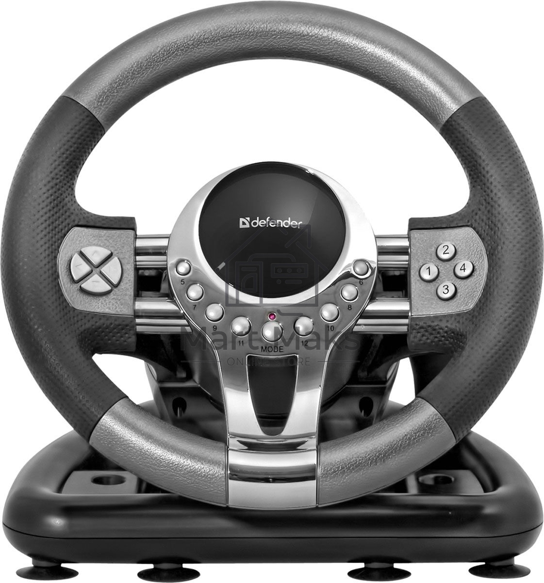 Игровой руль Defender FORSAGE 12 кн+2перекл.+1перекл. 8-ми позиц., USB