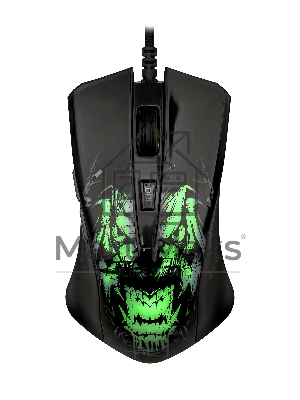 Мышь проводная Qumo Rampage M49 черный, 3200 dpi, USB, кнопки - 6