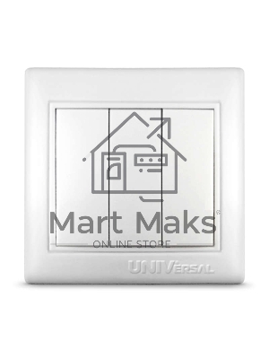 Выключатель 3-кл. СП Севиль 10А IP20 белый Universal С0043